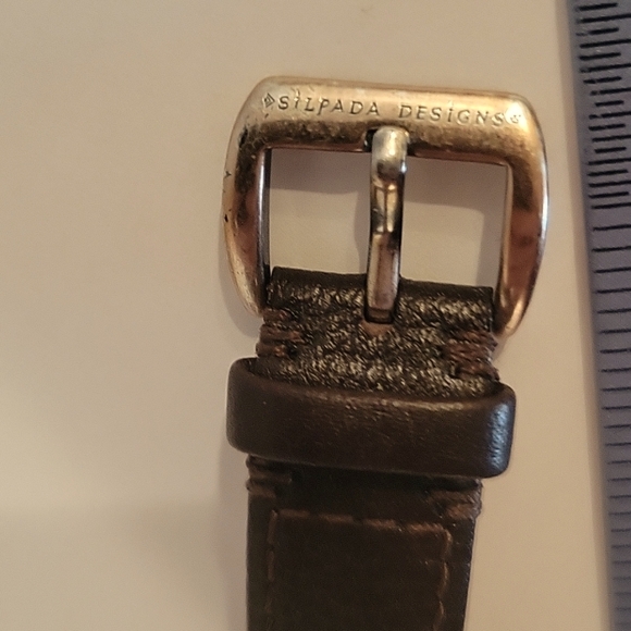 Silpada It's a Wrap Watch AS IS! Brown Leather wrist band! - Picture 7 of 12